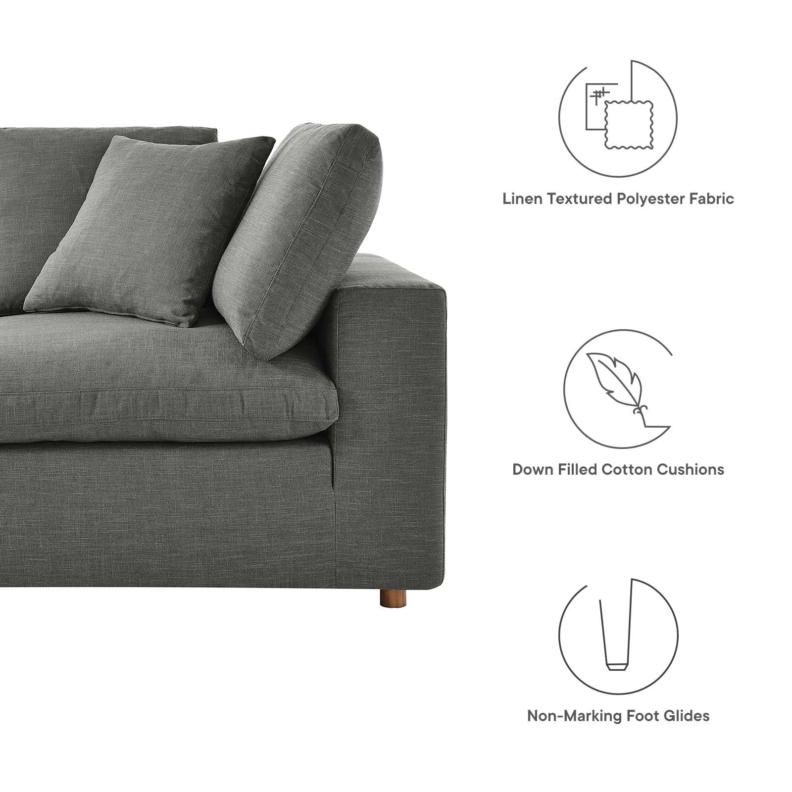 Commix U Shaped Reclining Sectional by Modway