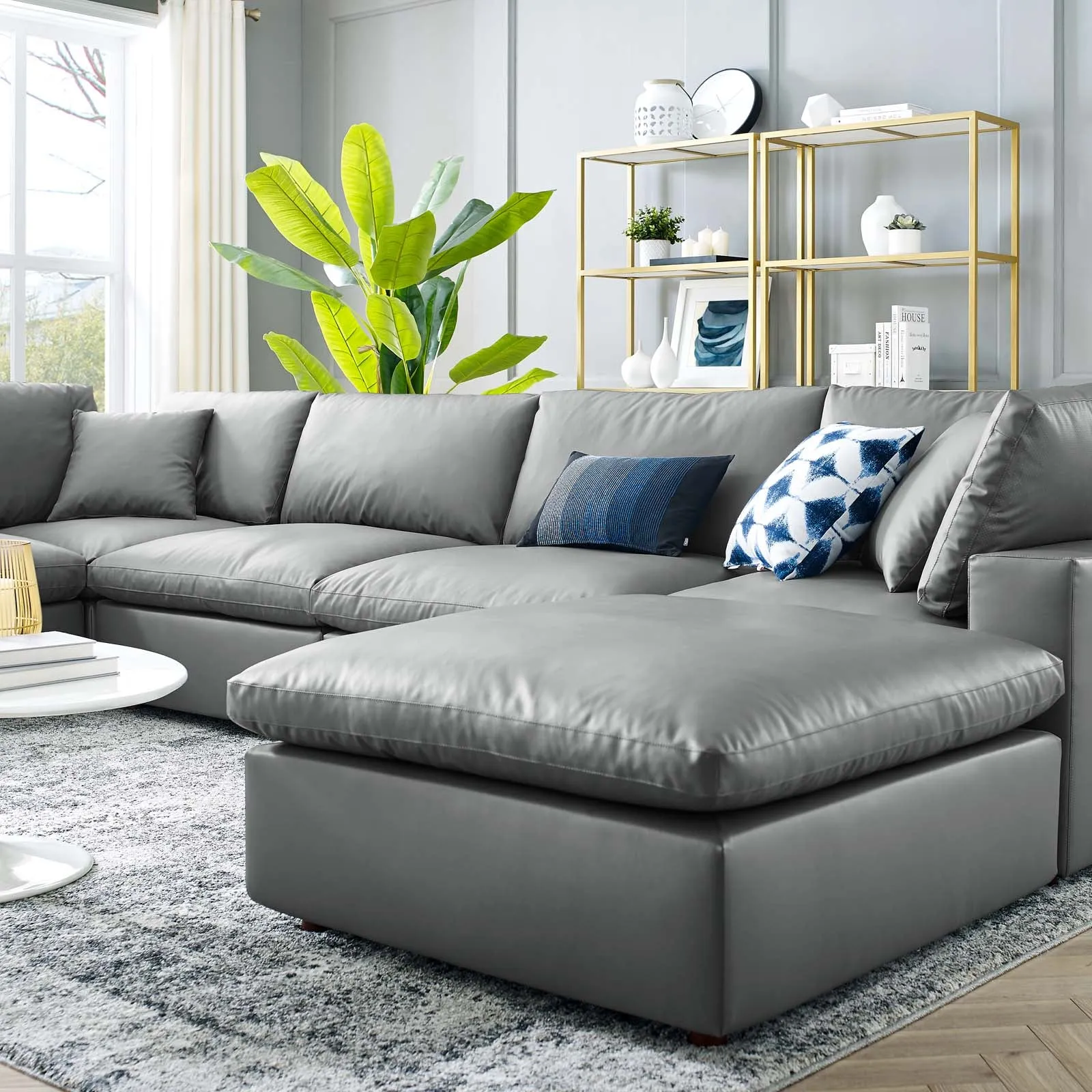 Commix U Shaped Reclining Sectional by Modway