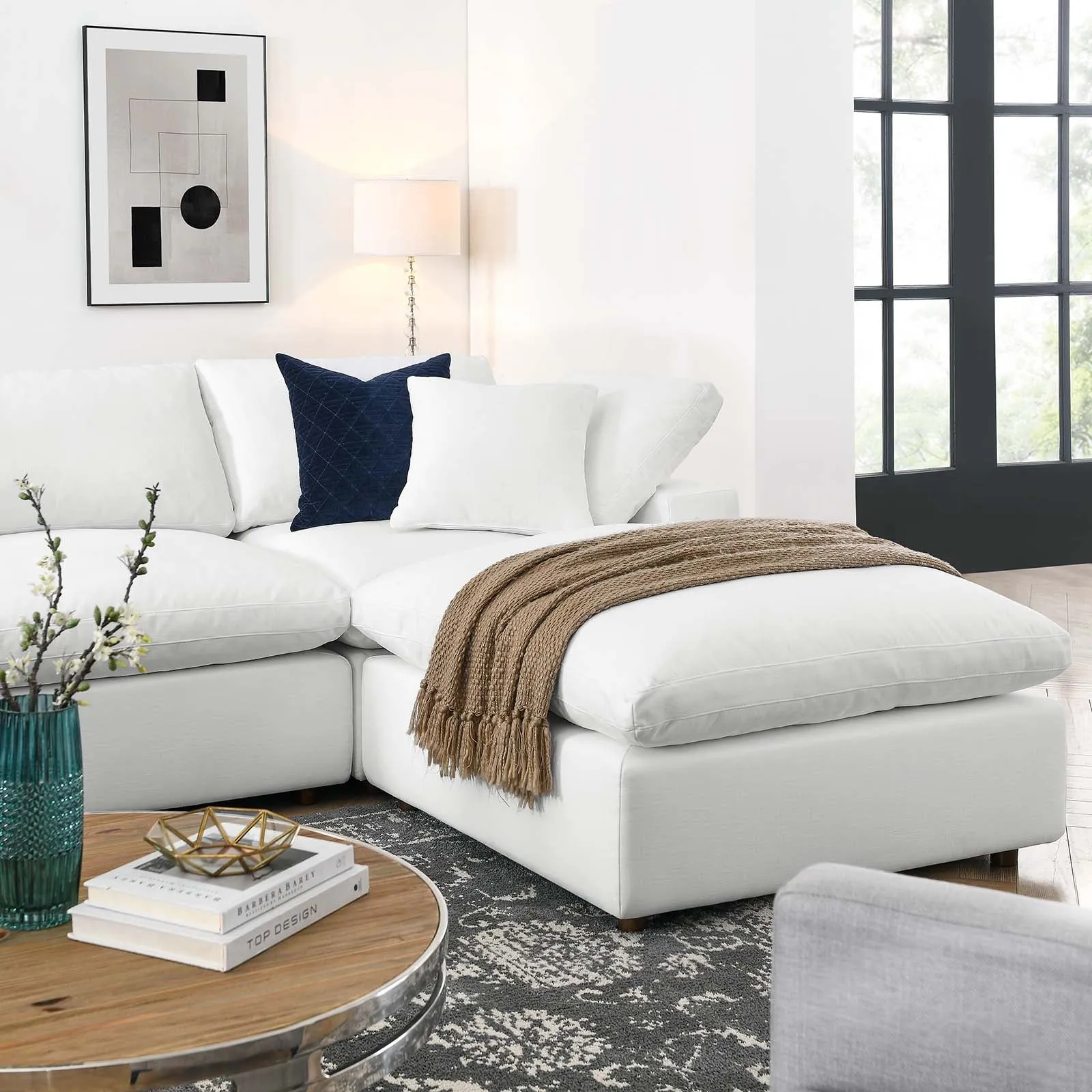 Commix U Shaped Reclining Sectional by Modway