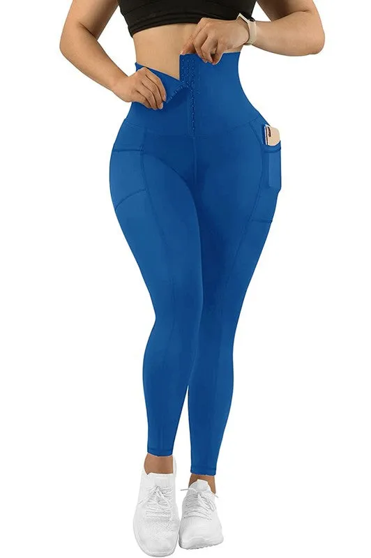 Corset leggings  Soft Body Shaper with Pockets