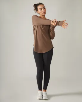 Cozy Long Sleeve Shirt - Hazelnut