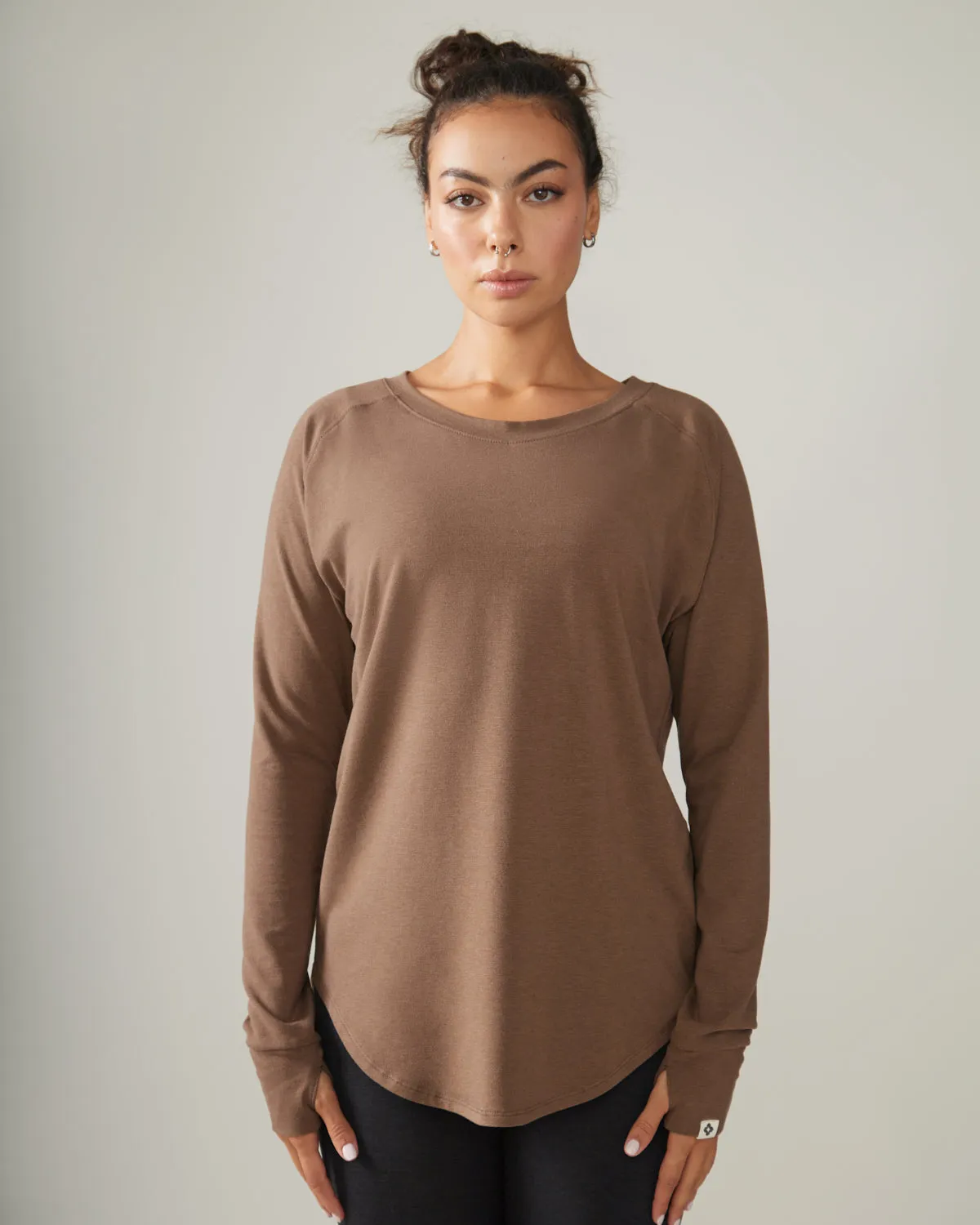 Cozy Long Sleeve Shirt - Hazelnut