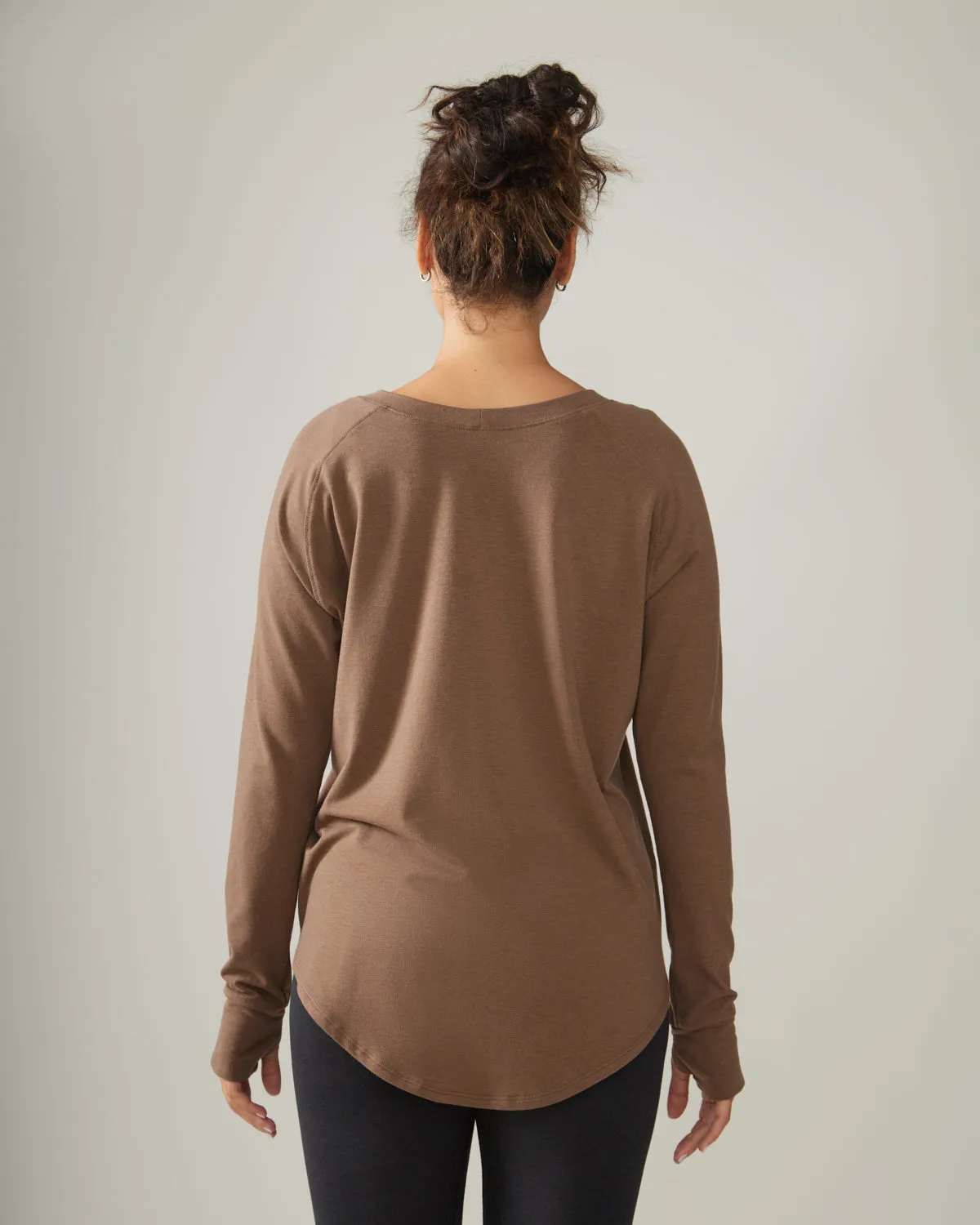 Cozy Long Sleeve Shirt - Hazelnut