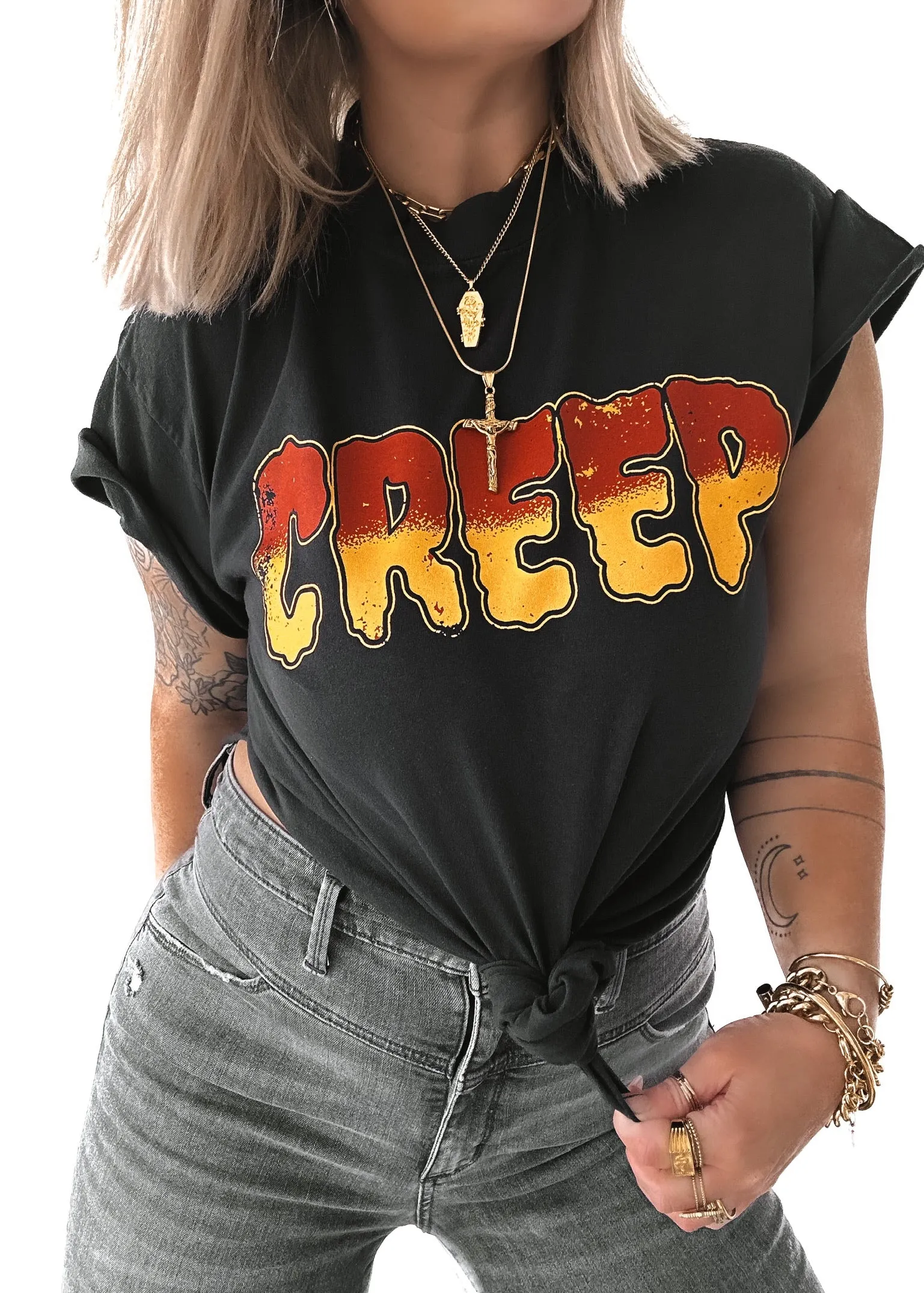 CREEP SIDE SLIT TEE