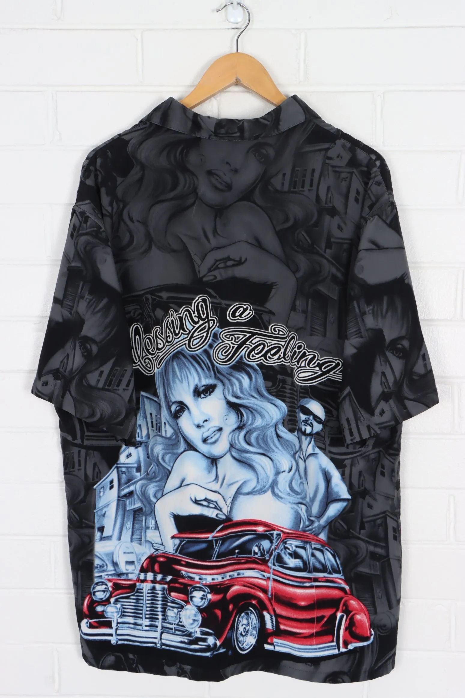 CRUIZIN LOW "Confessing A Feeling" All Over Short Sleeve Shirt (XL)