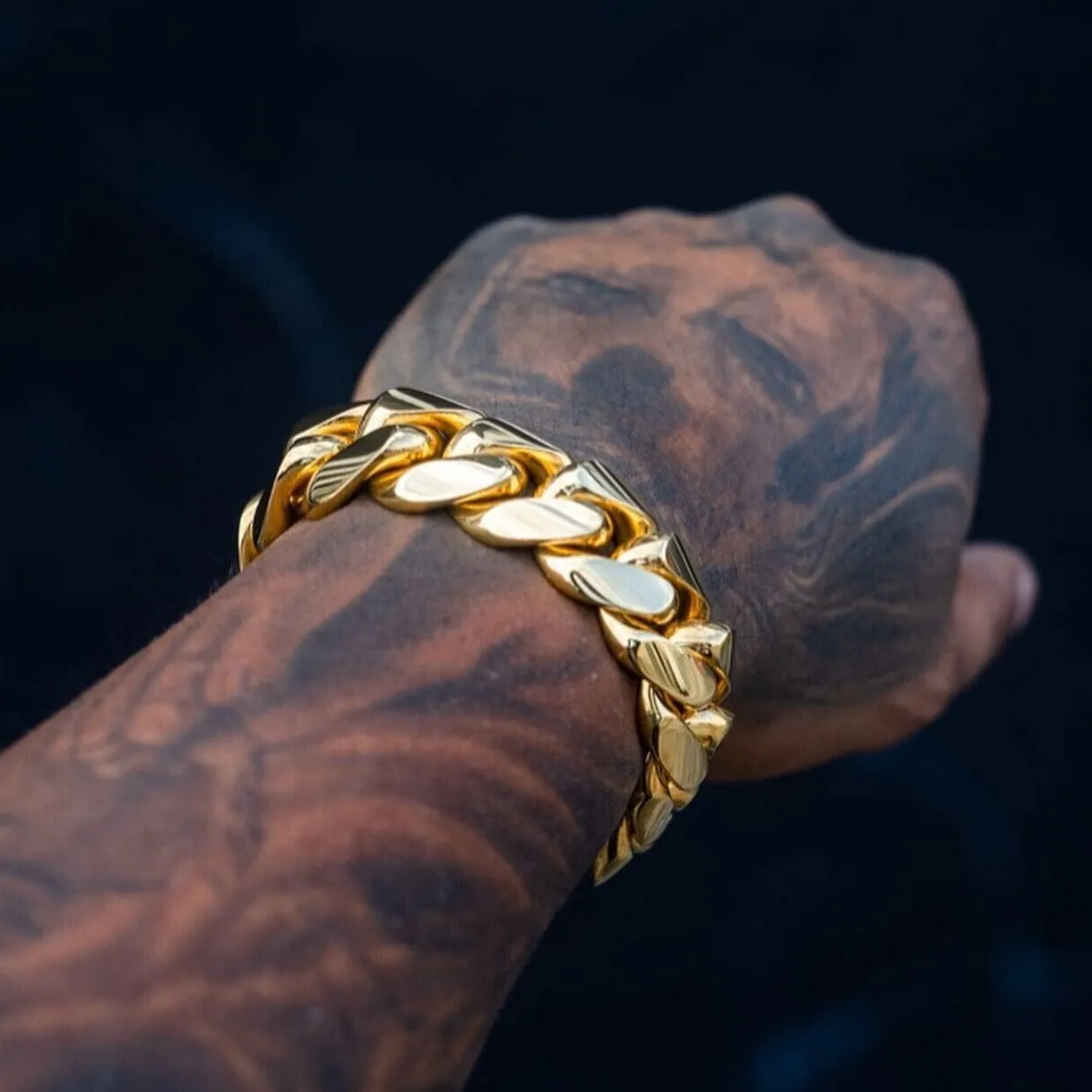 Cubiox™️ Gold Cuban Bracelet for Men