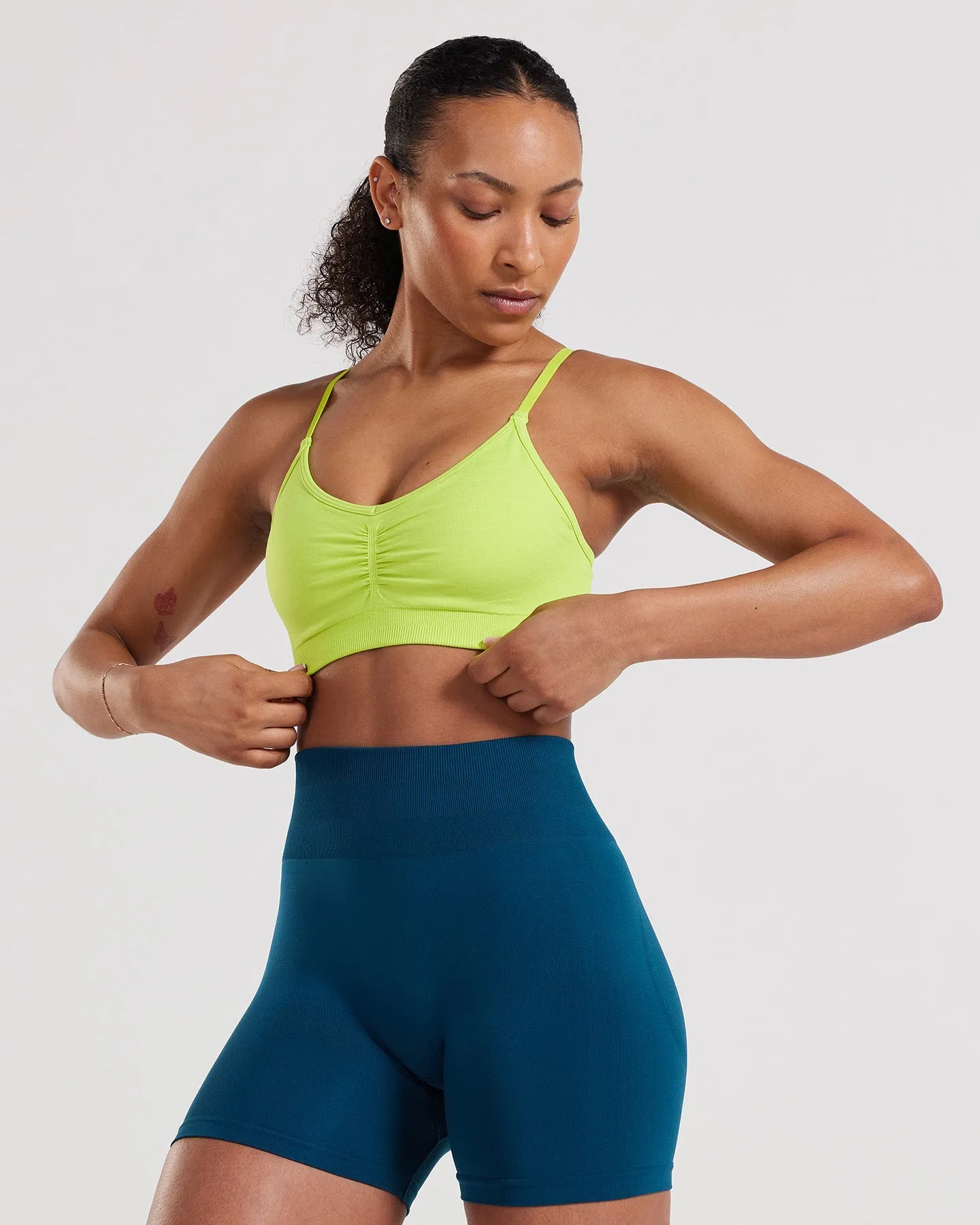 Define Scrunch Seamless Bralette | Cyber Lime