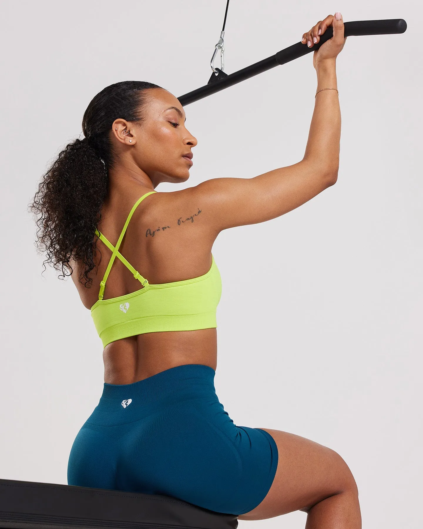 Define Scrunch Seamless Bralette | Cyber Lime