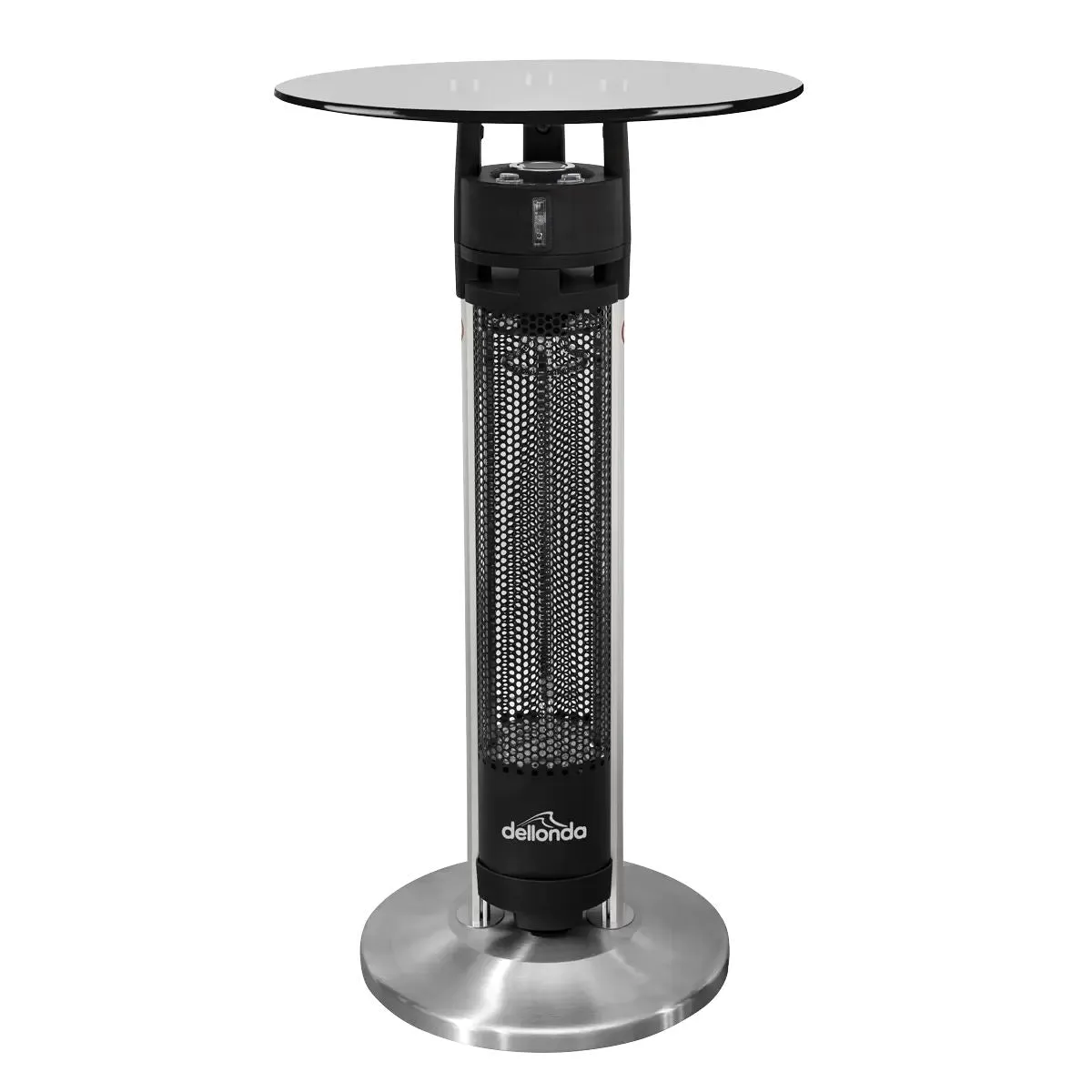 Dellonda DG63 Bistro Table with 1600W Heater Black/Stainless Steel