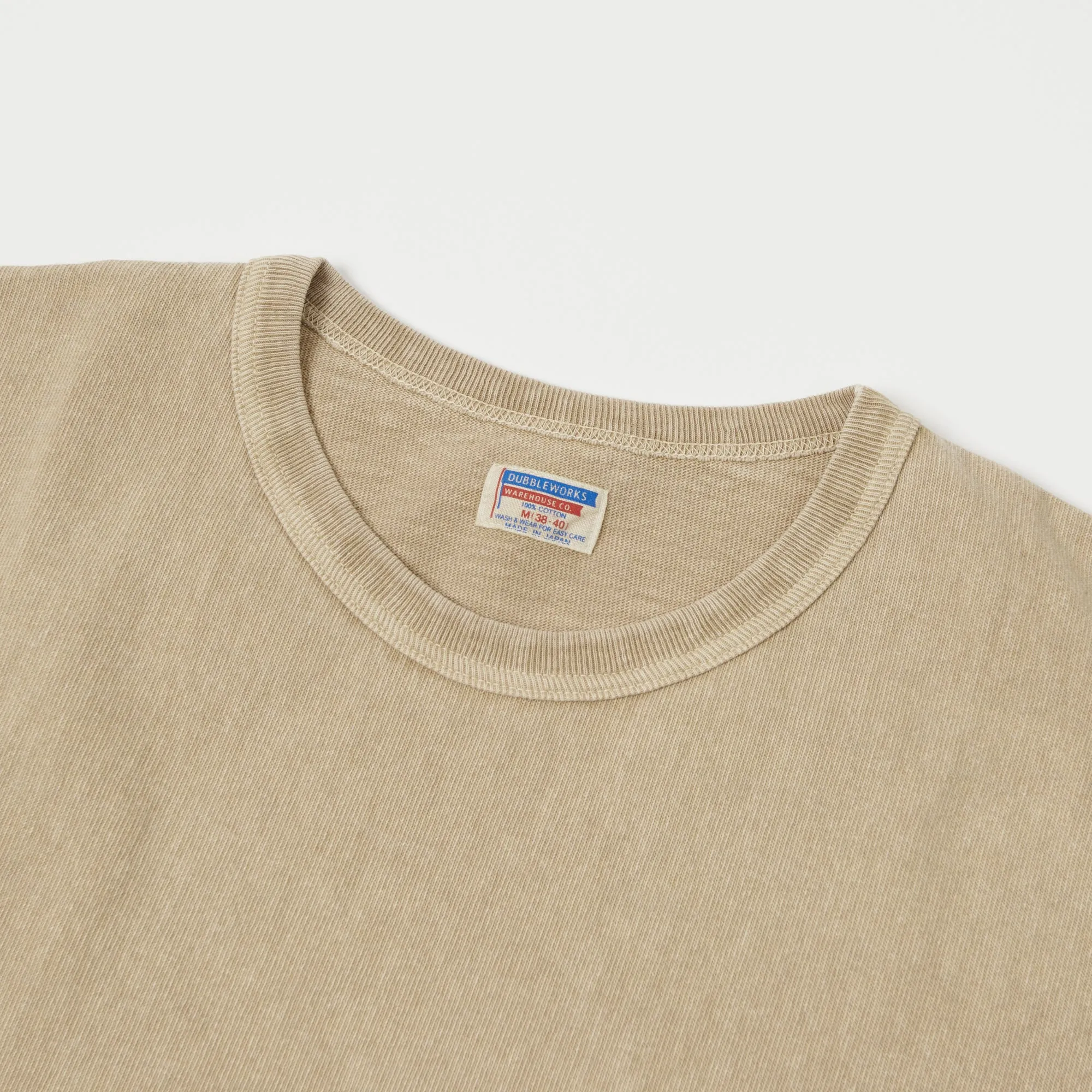 Dubbleworks Heavy Fabric Pigment Pocket Tee - Beige