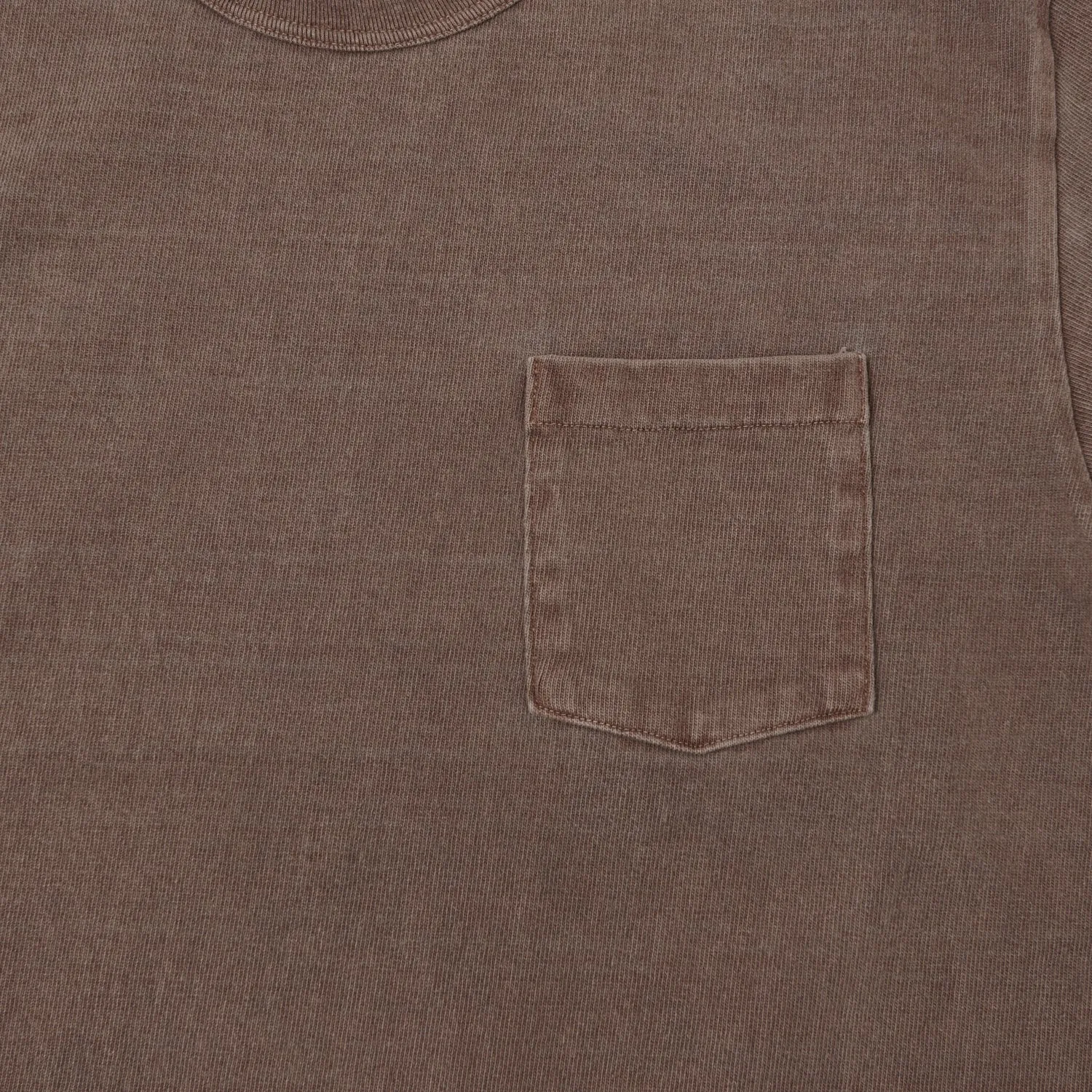 Dubbleworks Heavy Fabric Pigment Pocket Tee - Mad Brown