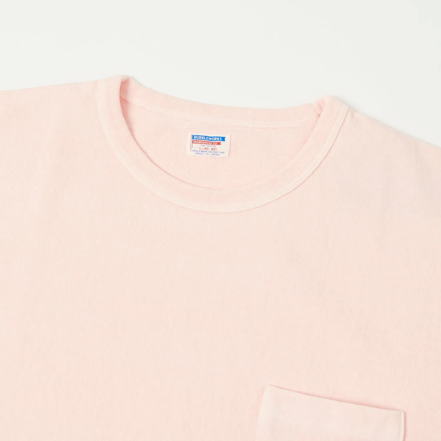 Dubbleworks Heavy Fabric Pigment Pocket Tee - Pink