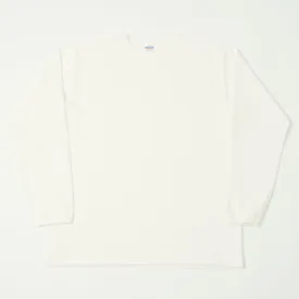 Dubbleworks Long Sleeve Heavy Fabric Tee - Off White