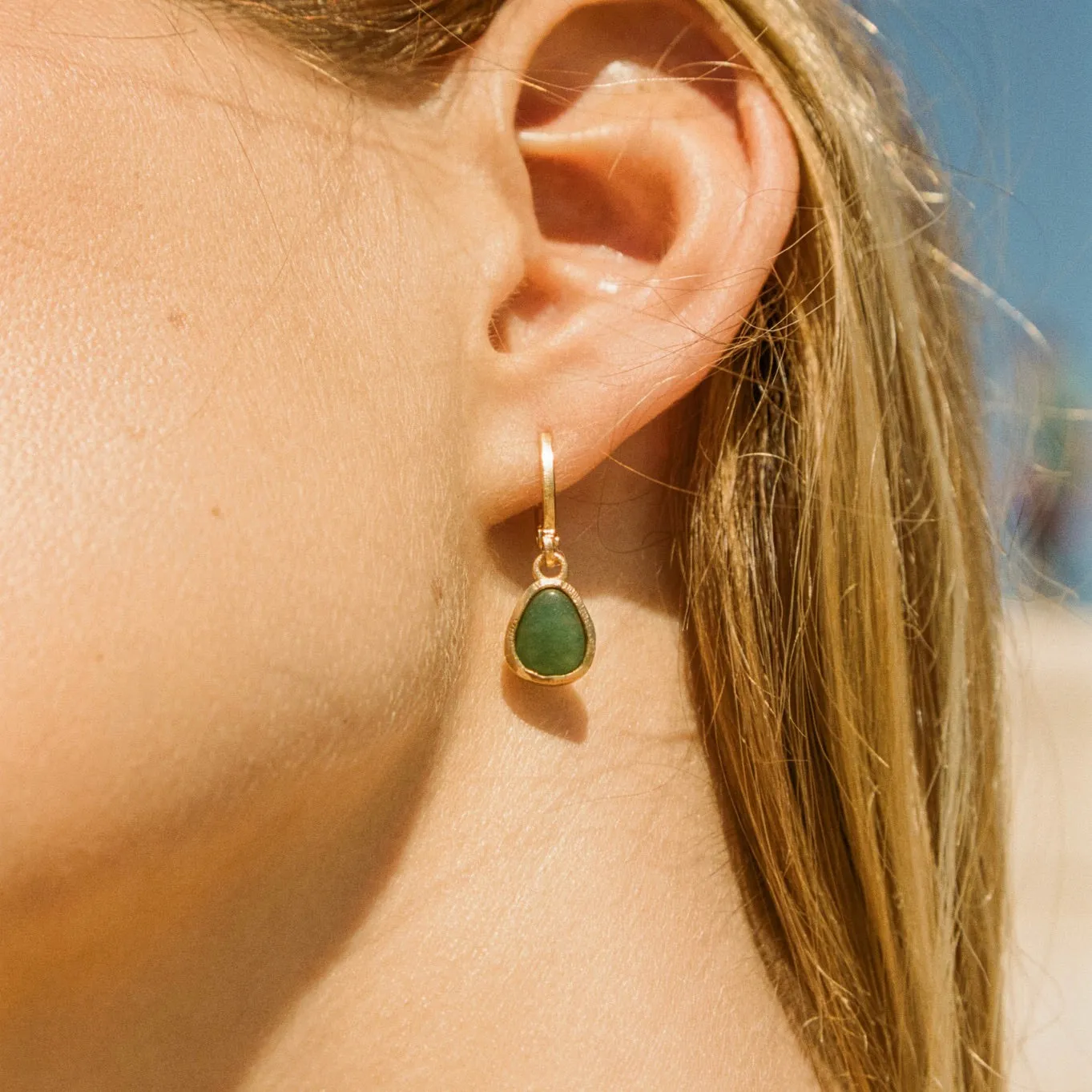 Elara Green Earrings