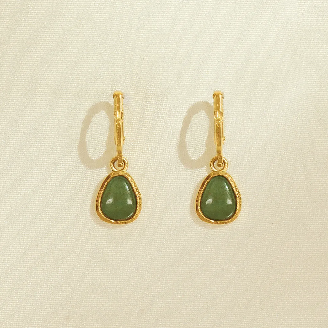 Elara Green Earrings