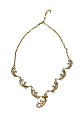 Elen Henderson Crystal wave Necklace Gold