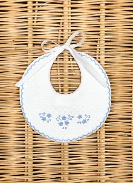 Embroidered Flowers bib