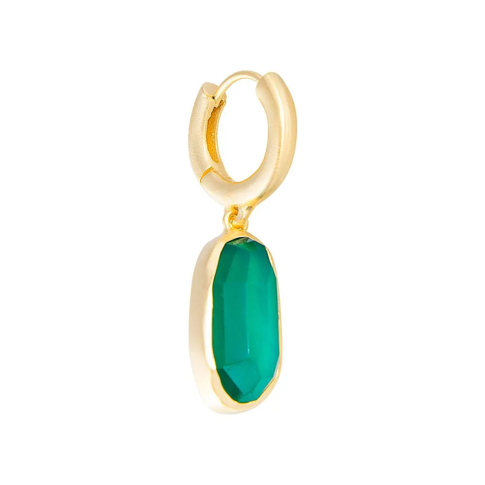 Fairley Free-Form Green Agate Drops