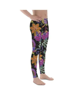 Faux Paillette Flower Meggings