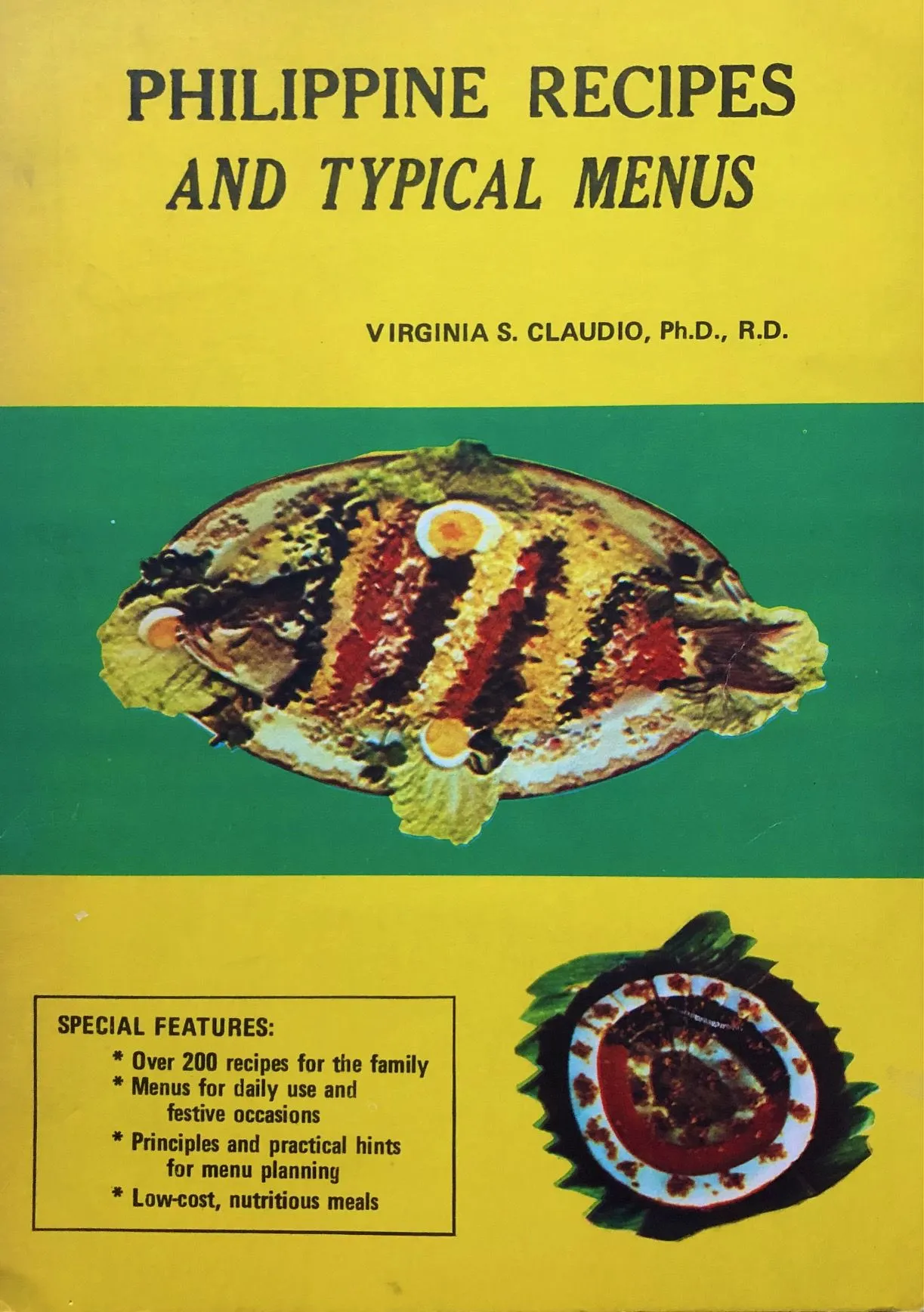 (Filipino) Virginia S. Claudio. Philippine Recipes and Typical Menus