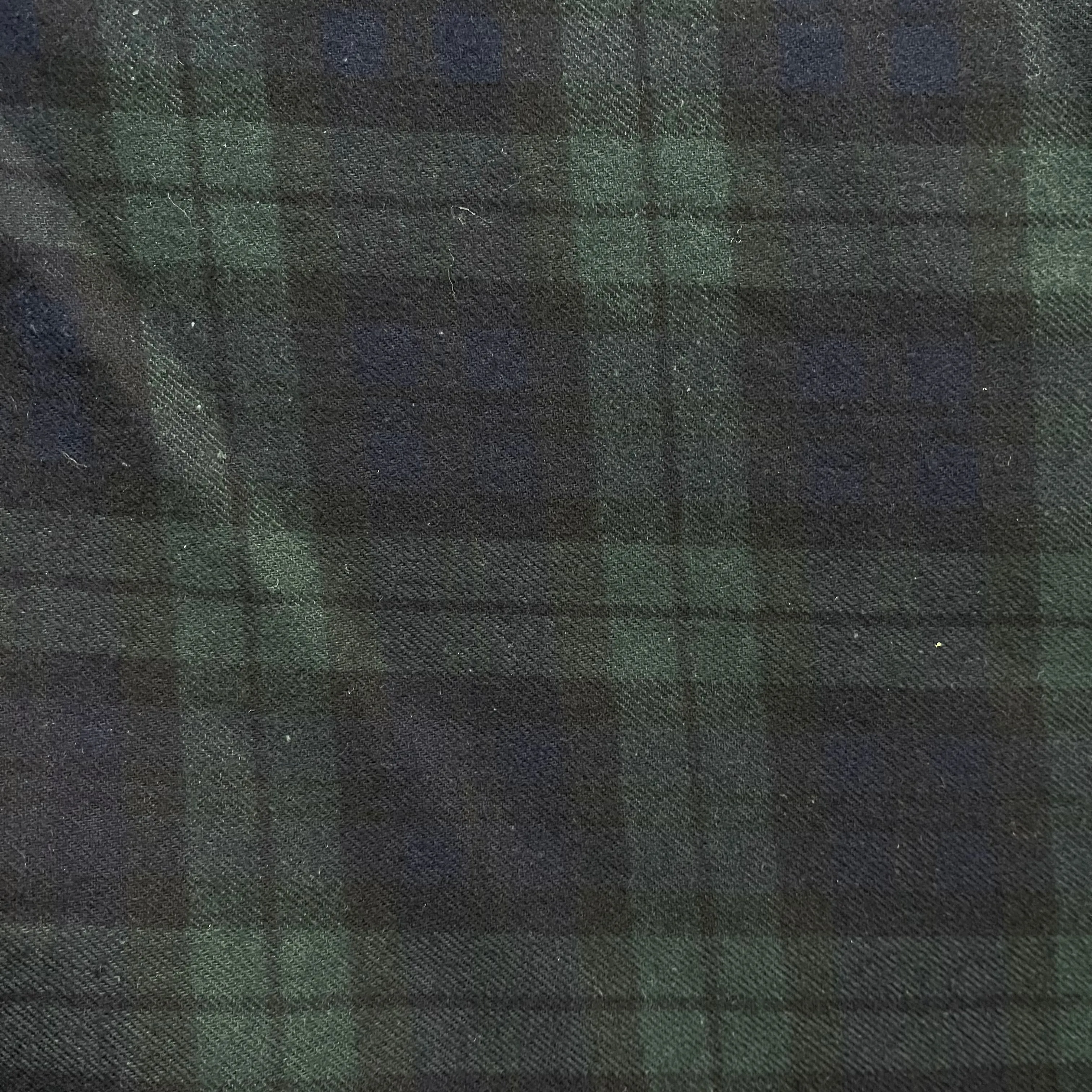 Flannel Cotton Plaid - Green & Blue