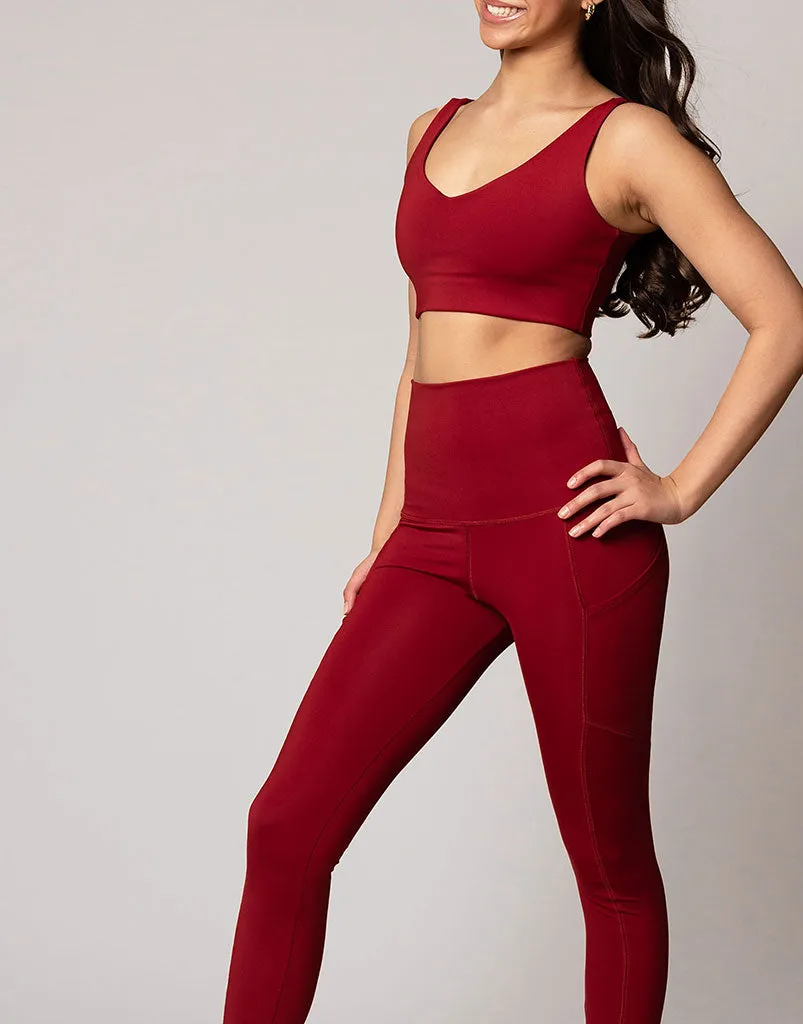 Freestyle Pocket Legging Cranberry