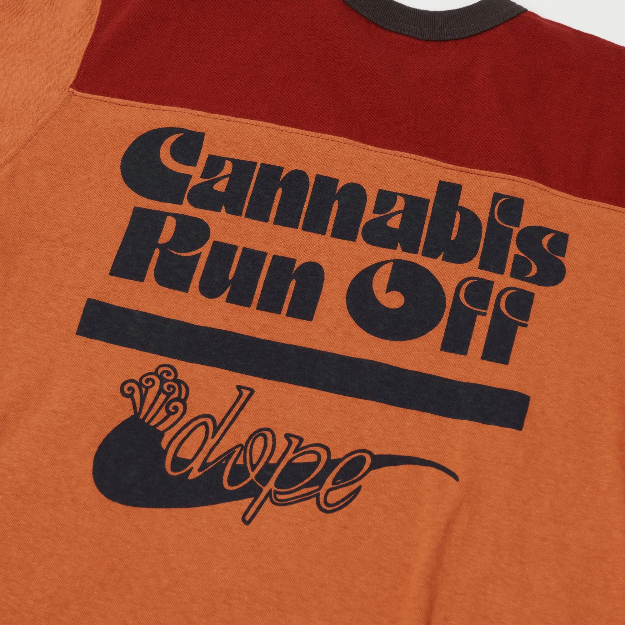 Freewheelers 2125021 'Cann. Run Off' Print Tee - Lobster