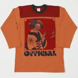 Freewheelers 2125021 'Cann. Run Off' Print Tee - Lobster