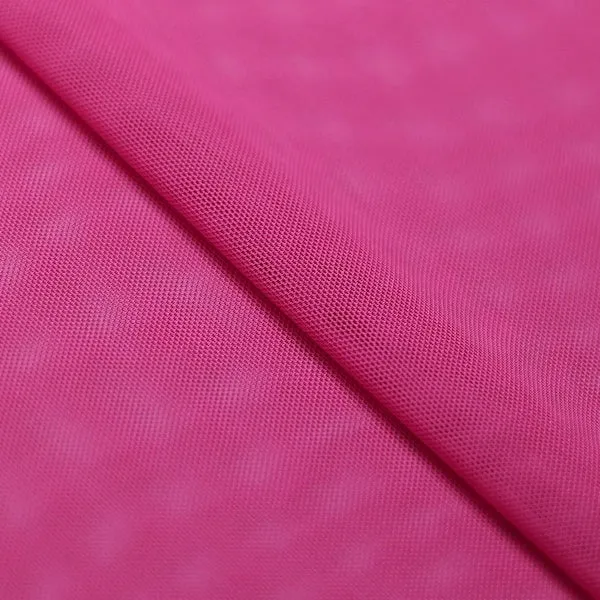 Fuchsia Pink Power Mesh Nylon Spandex Fabric