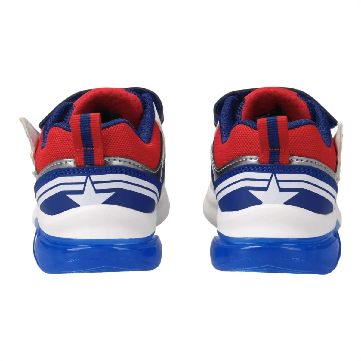 Geox Boy's Ciberdron Blue/Red Light Up (Sizes 28-32)