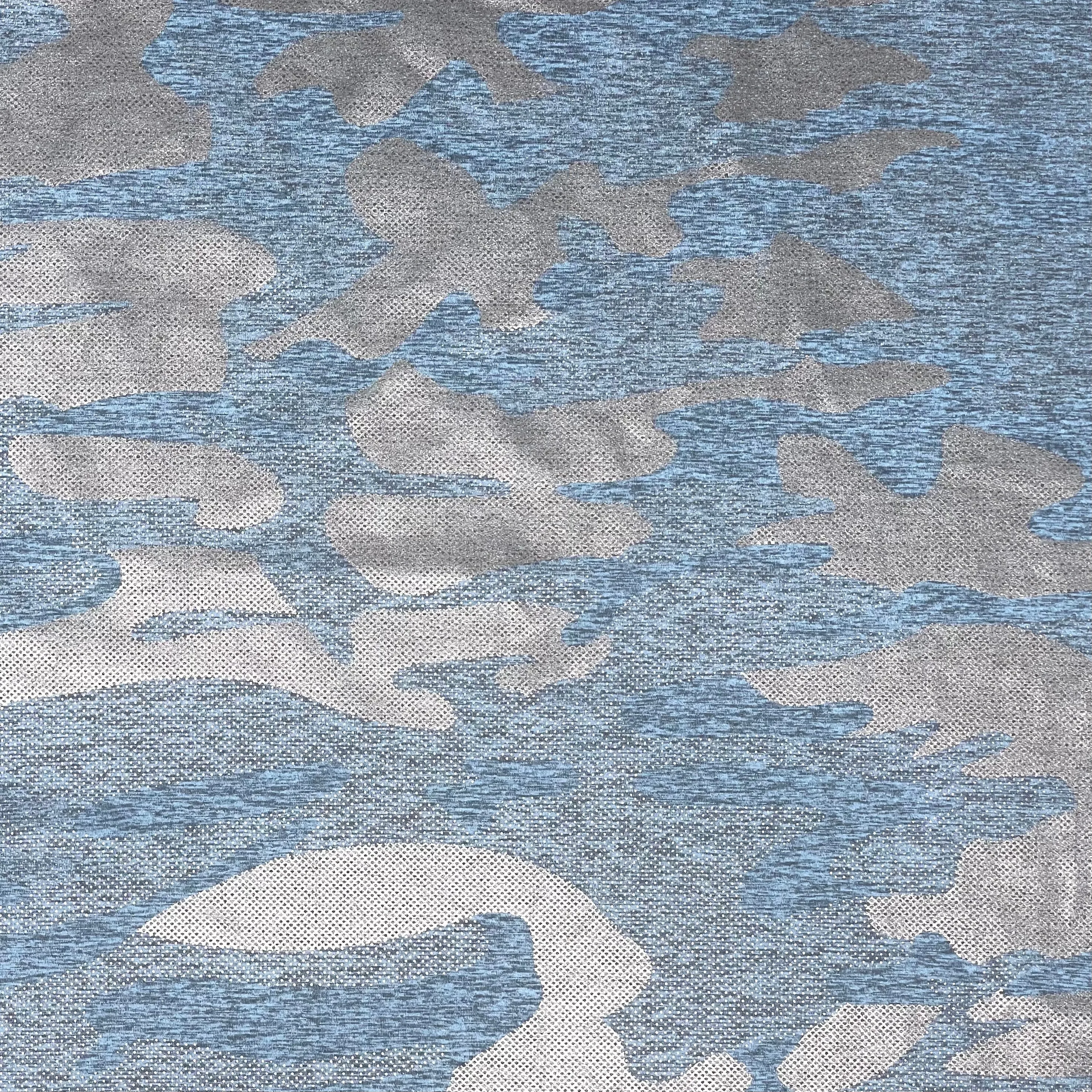 GI Jane Foil Printed EcoDeslish Fabric | Blue Moon Fabrics