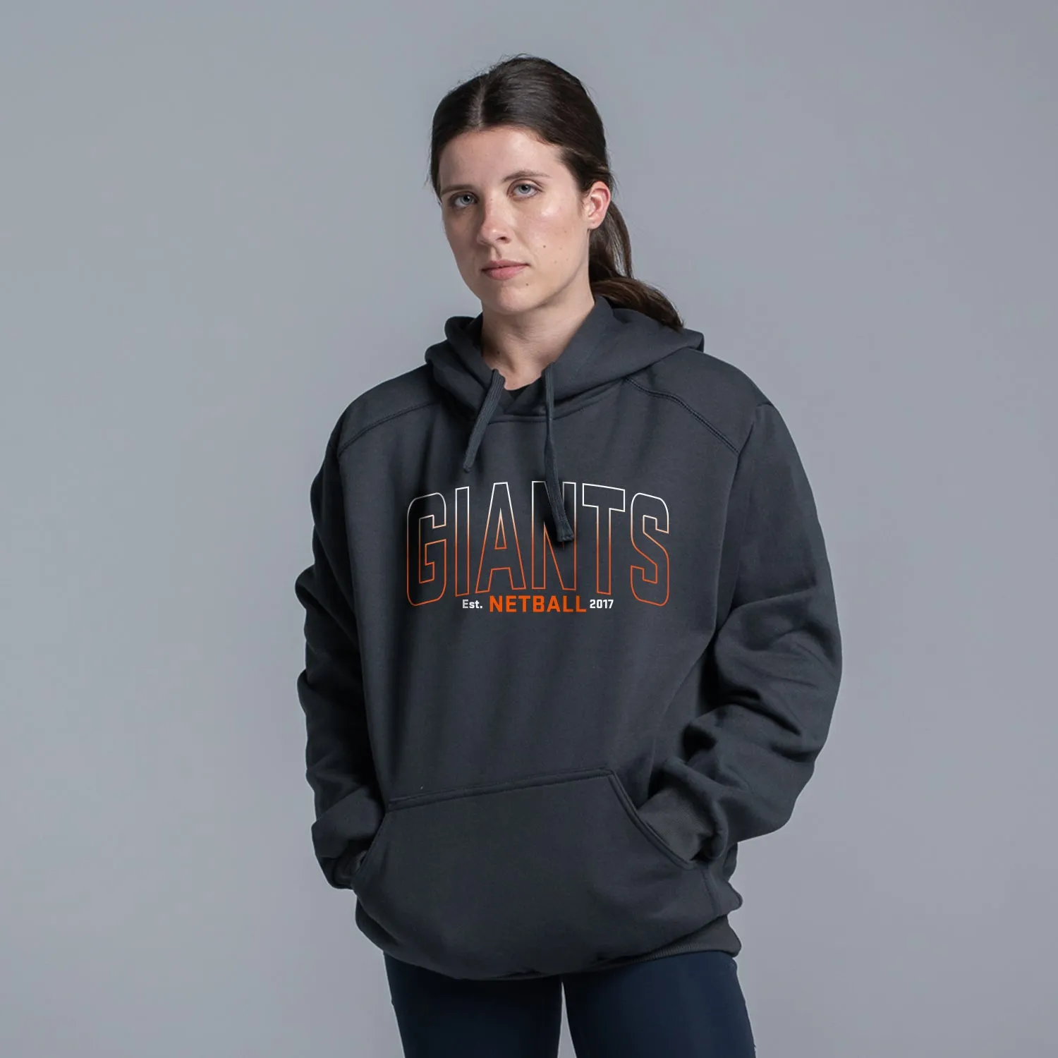 GIANTS Netball Charcoal Hoodie