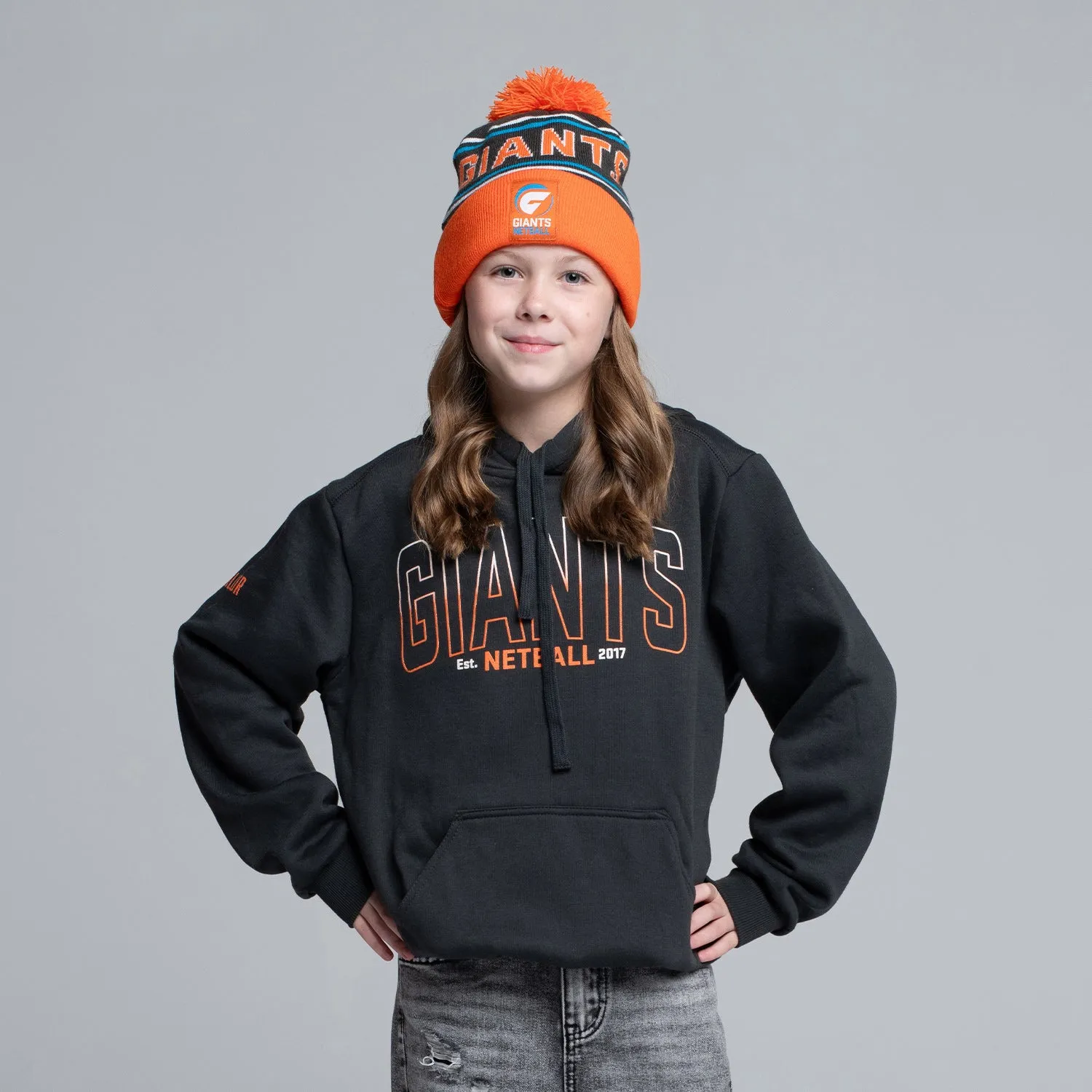 GIANTS Netball Charcoal Hoodie