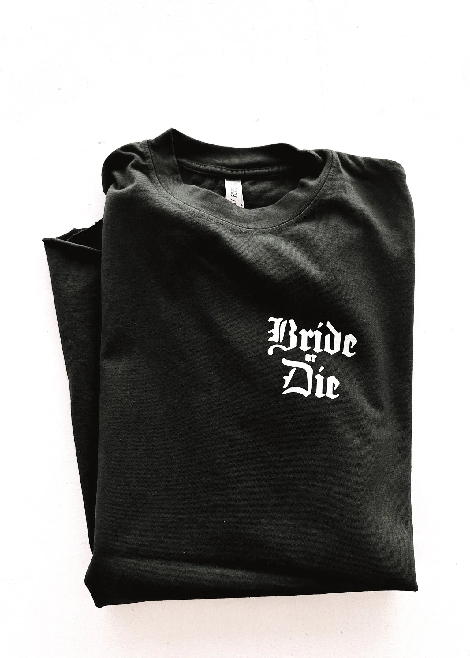 GOTHIC BRIDE OR DIE SIDE SLIT TEE