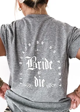 GOTHIC BRIDE OR DIE SIDE SLIT TEE