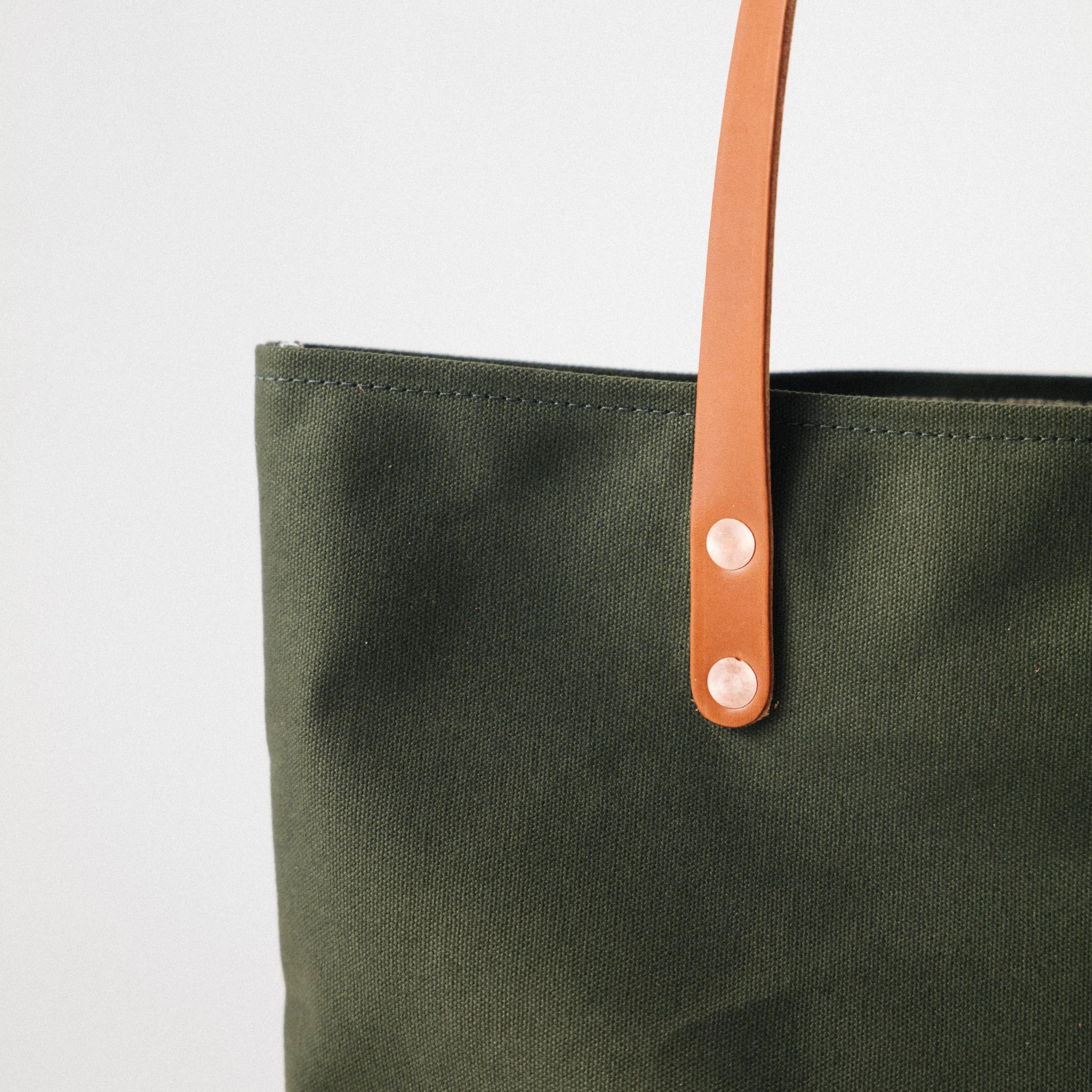 Green Canvas Tote