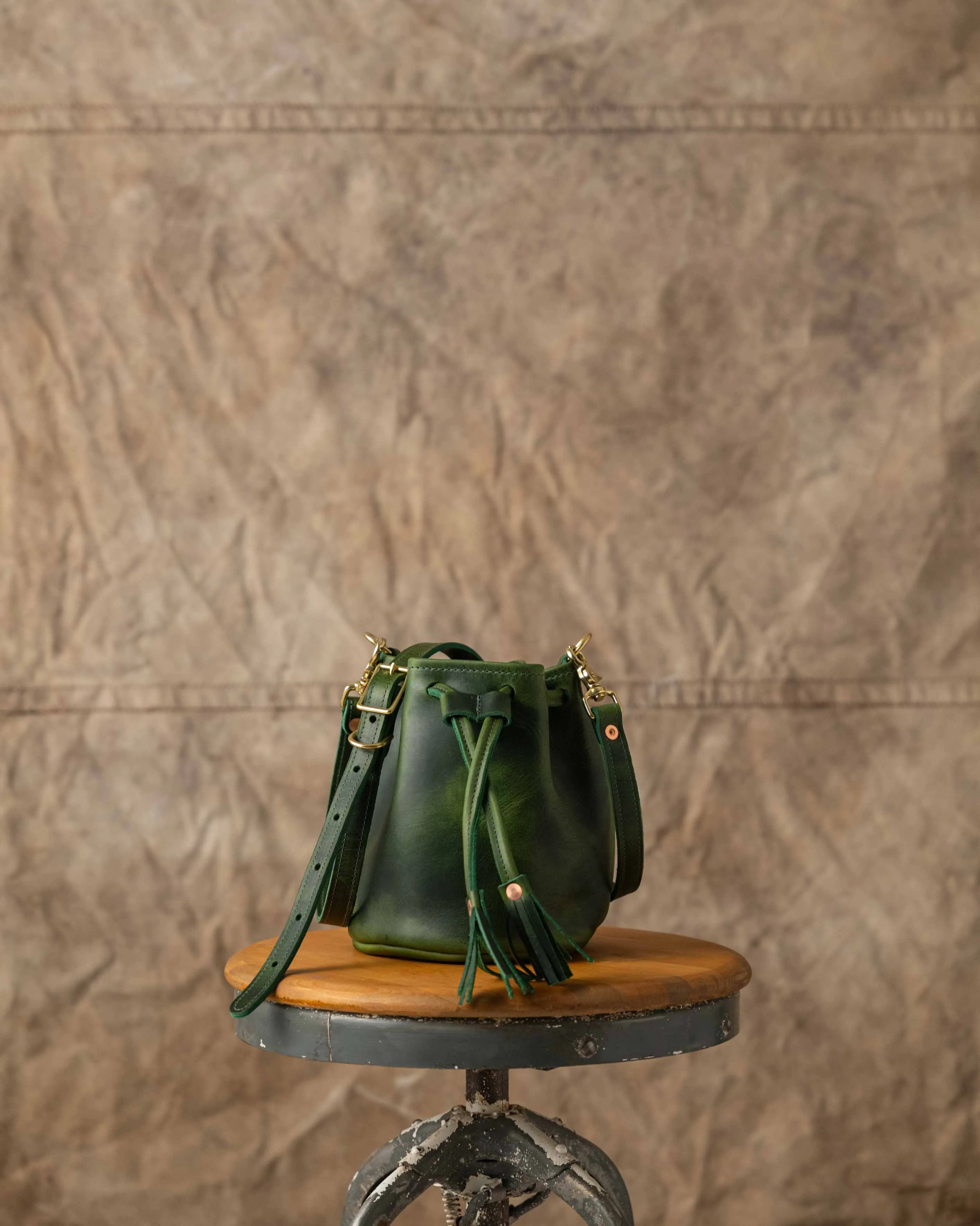 Green Cheaha Mini Bucket Bag