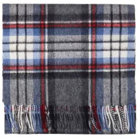 Grey Stewart Tartan Lambswool Scarf