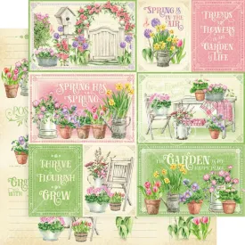 grow with love friends & flowers paper  by Graphic 45