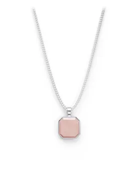 Halskette - Pink Jasper - Silber - Für Sie