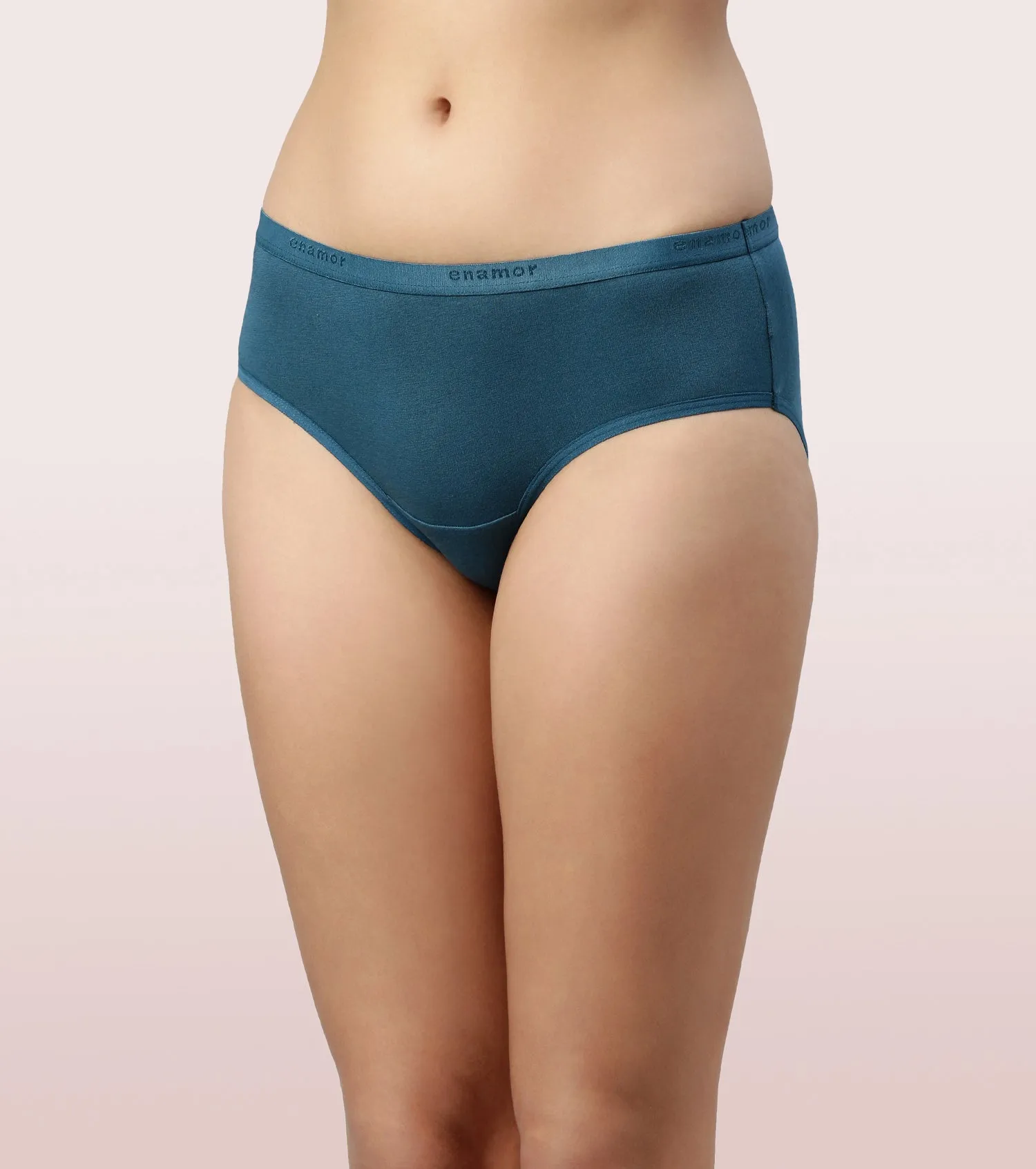 Hipster Panty | Full Coverage & Mid Waist -Assorted-Pack Of 5-Colors And Print May Vary