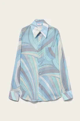 Iride-Print Cotton Shirt