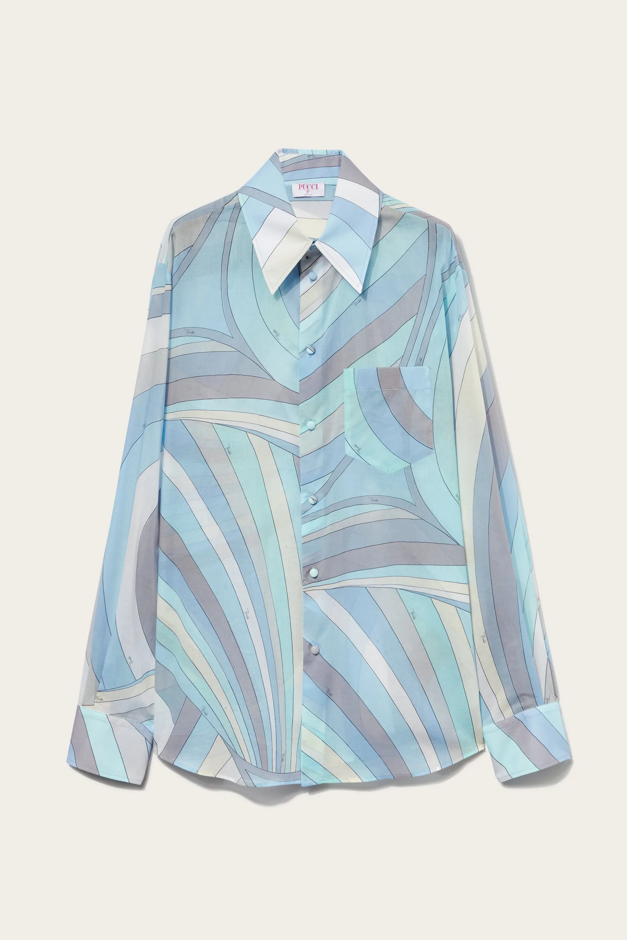 Iride-Print Cotton Shirt