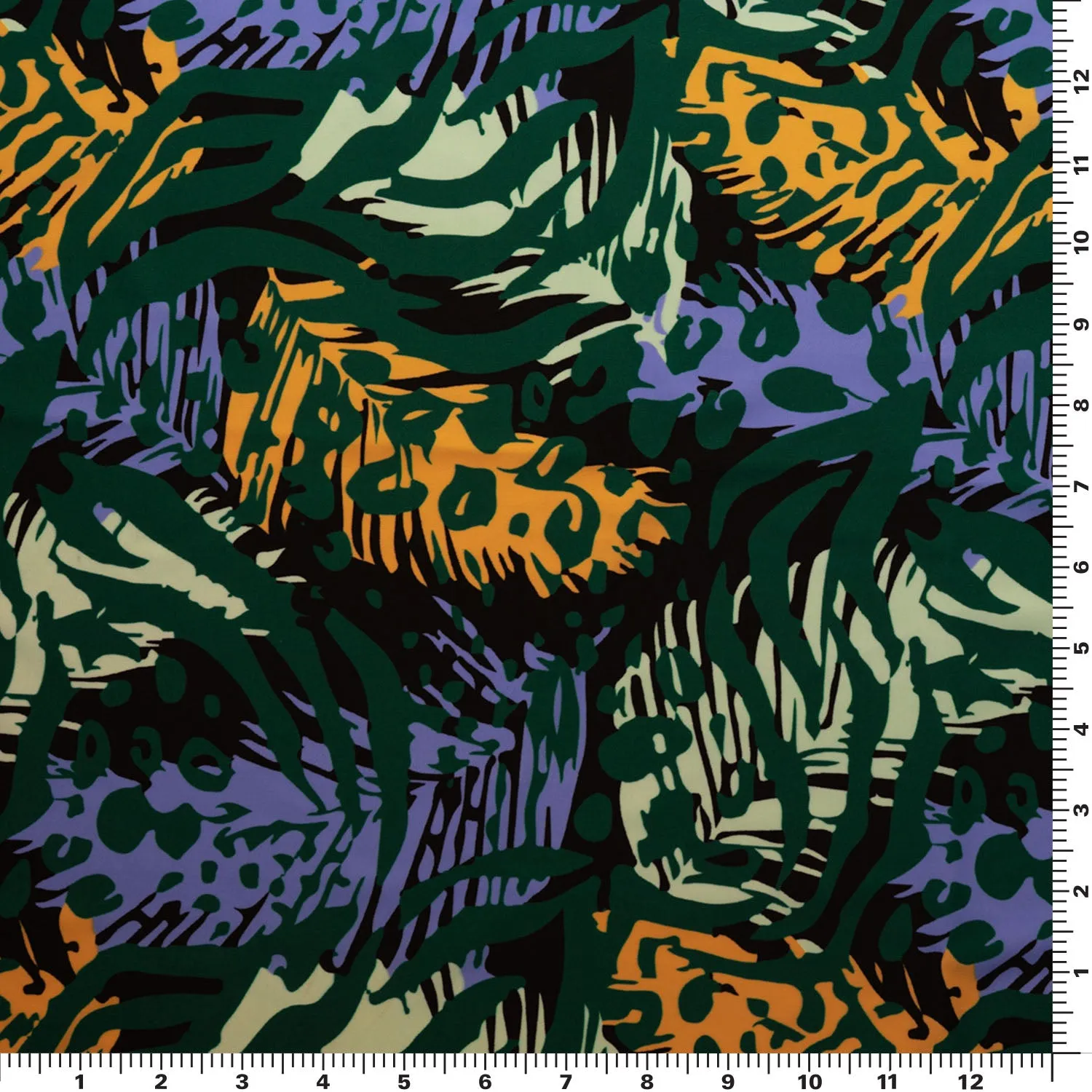 Jamming Jungle Printed Spandex Fabric | Blue Moon Fabrics