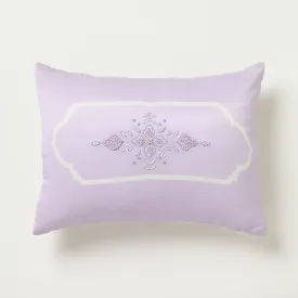 Jharoka Accent Embroidered Rectangular Cushion AMETHYST