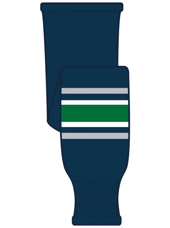 K1 Sportswear Hartford Whalers Navy Knit Ice Hockey Socks