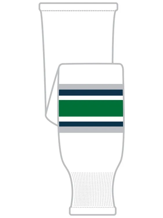 K1 Sportswear Hartford Whalers White Knit Ice Hockey Socks