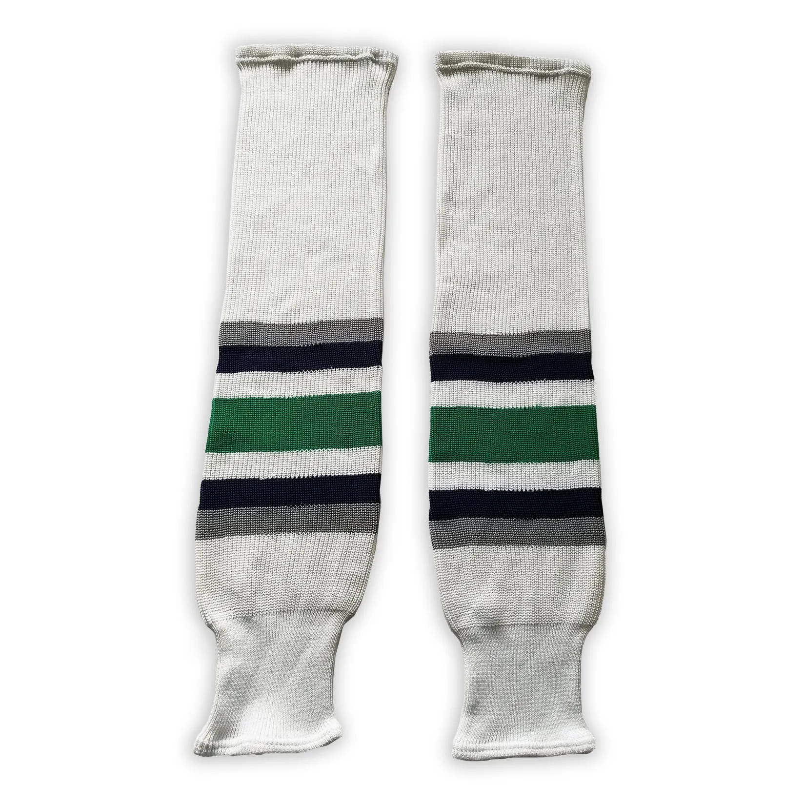 K1 Sportswear Hartford Whalers White Knit Ice Hockey Socks