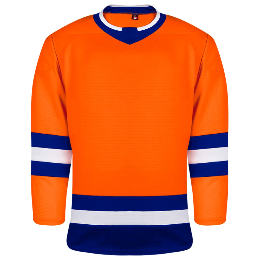 Kobe K3GLI Burnt Orange/Royal Blue/White Premium League Hockey Jersey