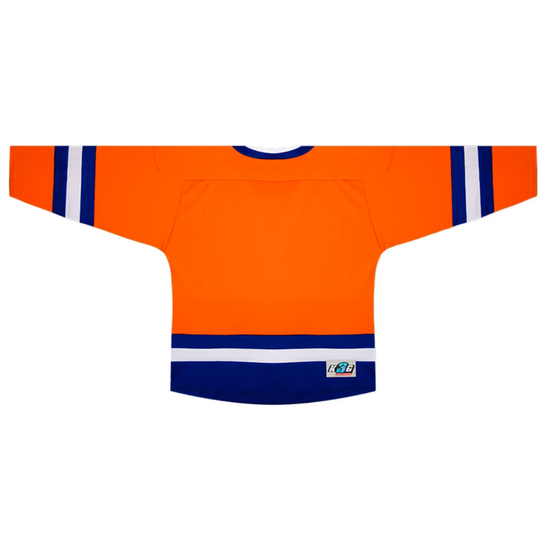 Kobe K3GLI Burnt Orange/Royal Blue/White Premium League Hockey Jersey